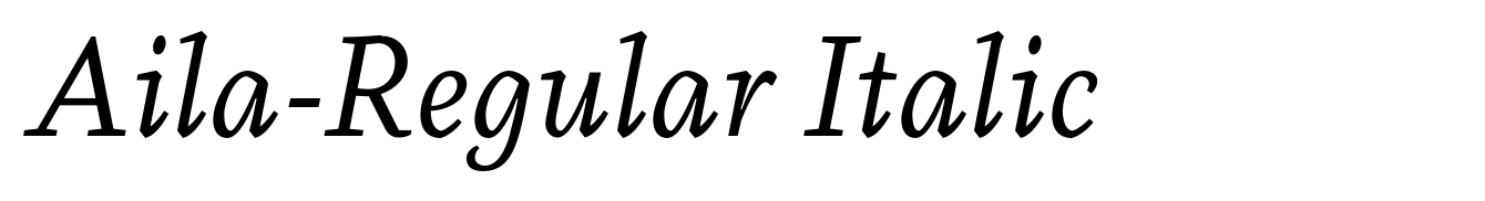 Aila-Regular Italic